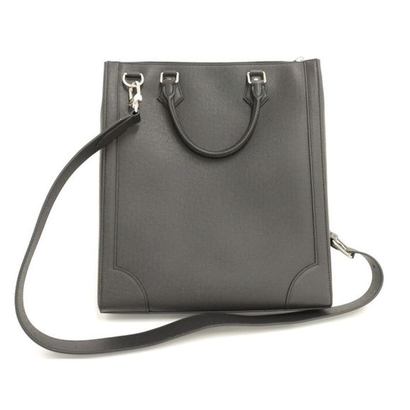 Louis Vuitton Taiga Vertical Shoulder Bag Leather Black - Picture 2 of 5